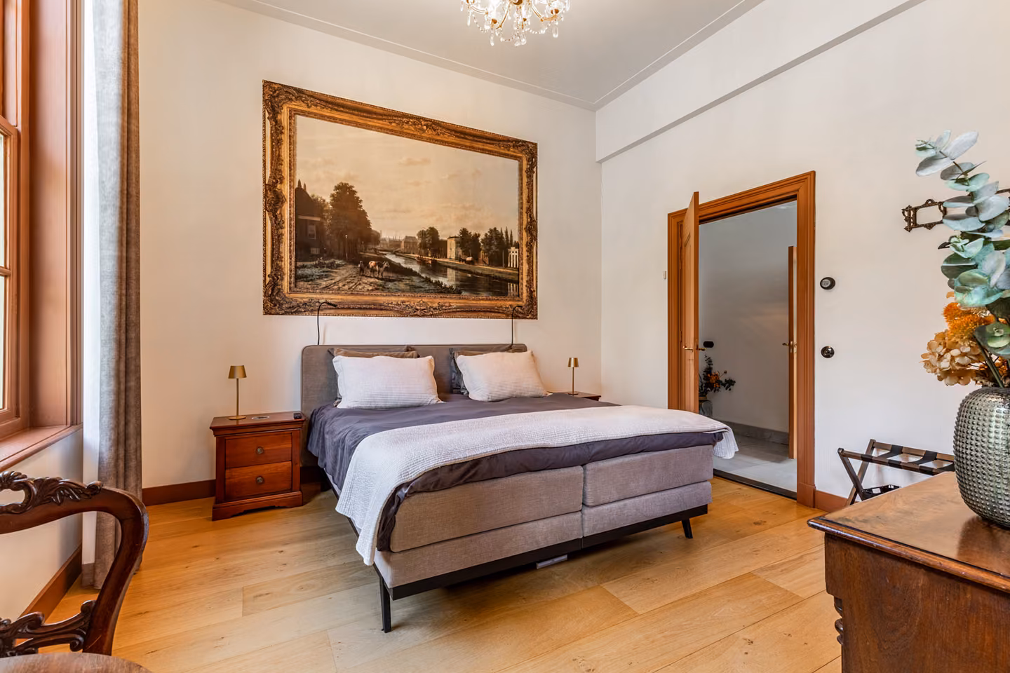 Slaapkamer van de bed and breakfast in Huis Overcingel, Assen
